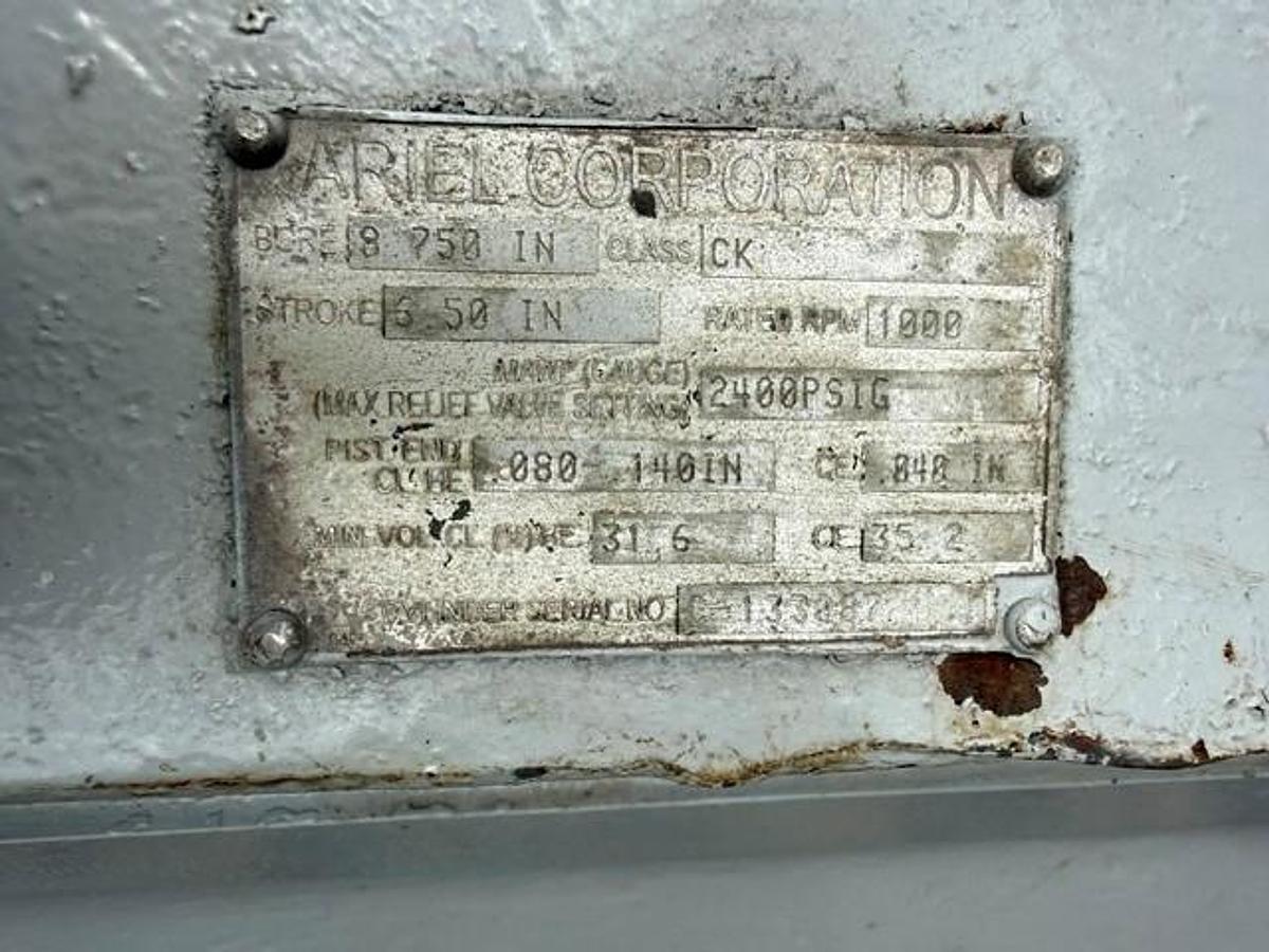 Used Ariel 8.75” CK 2400 # MAWP Cylinder SN C-133087