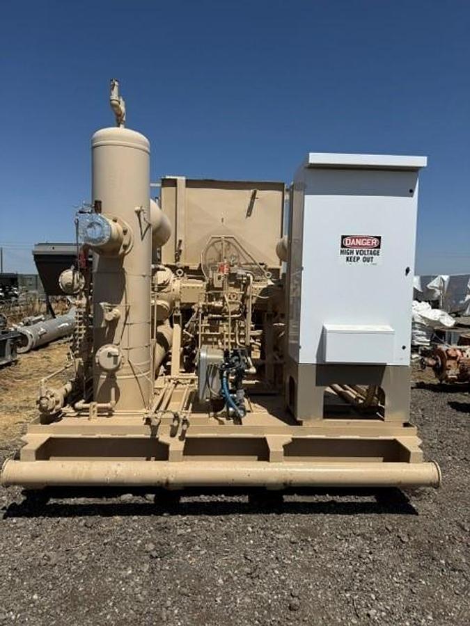 Used 350 HP / Ariel JGJ-2 Two Stage Compressor Package Size 15.25" x 8.375" with 81AVI Cooler SN F-17062