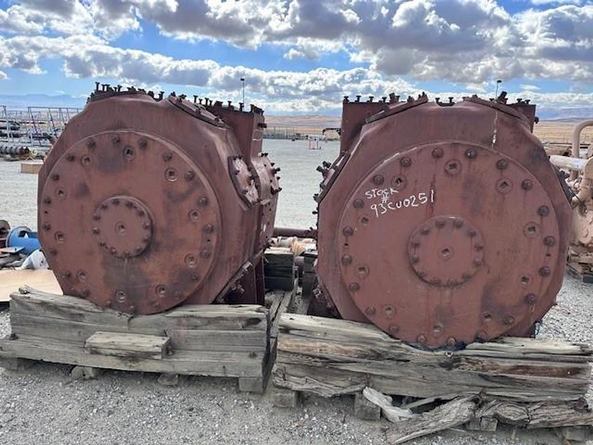 Used Ingersoll Rand 40.5” x 15” stroke KVS 55 # Cylinders SN 4T-9182, 4T-9198