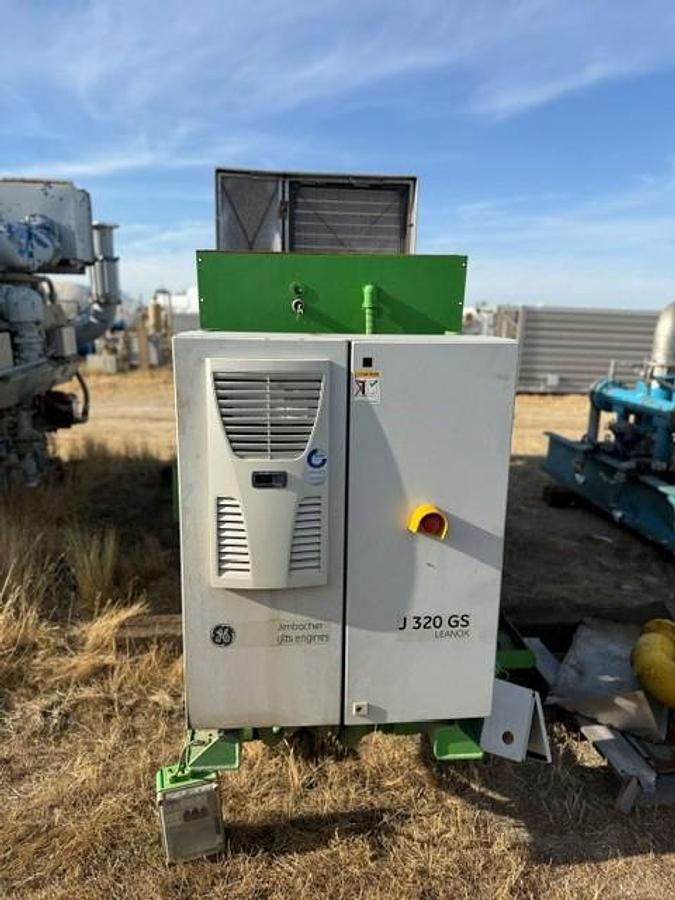 Used Jenbacher Genset Model J-320GS S/N 1239634 1095 KW 1800 RPM 60 Hz 3 Phase 480/277 Volts
