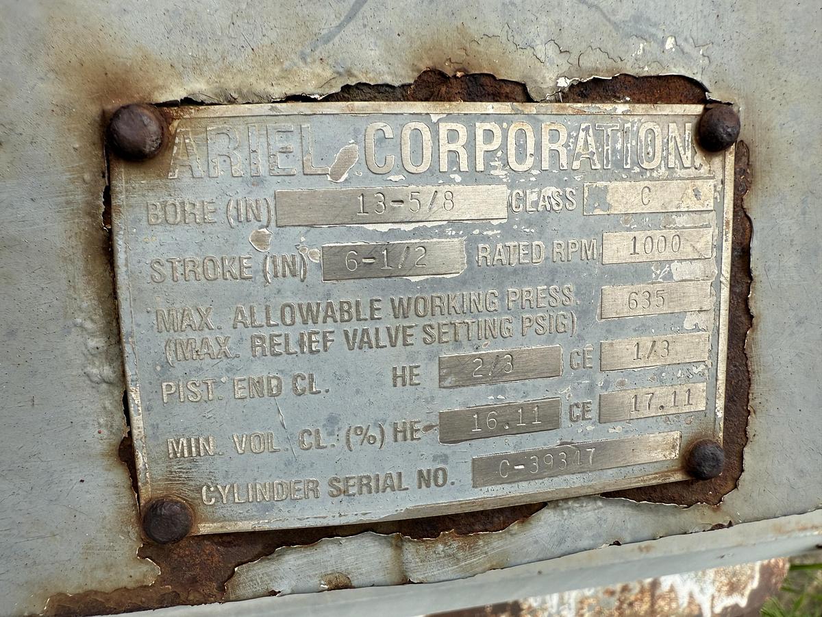 Used Ariel 13.625” JGC 635 # Cylinder SN C-39347