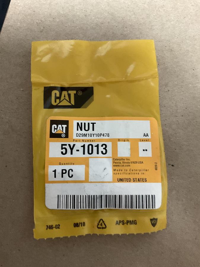 CAT M8 x 1.25mm Hex Nut PN: 5Y-1013