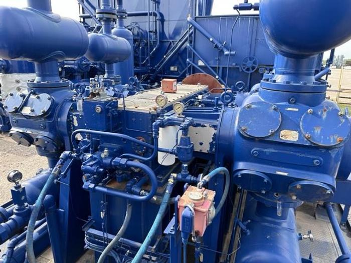 Used Ariel JGJ-4 / Cat G3508LE Three stage Compressor Package - Size 13.5” x 13.5” x 9.75” x 5.5” - Less Engine Only - Unit # 143