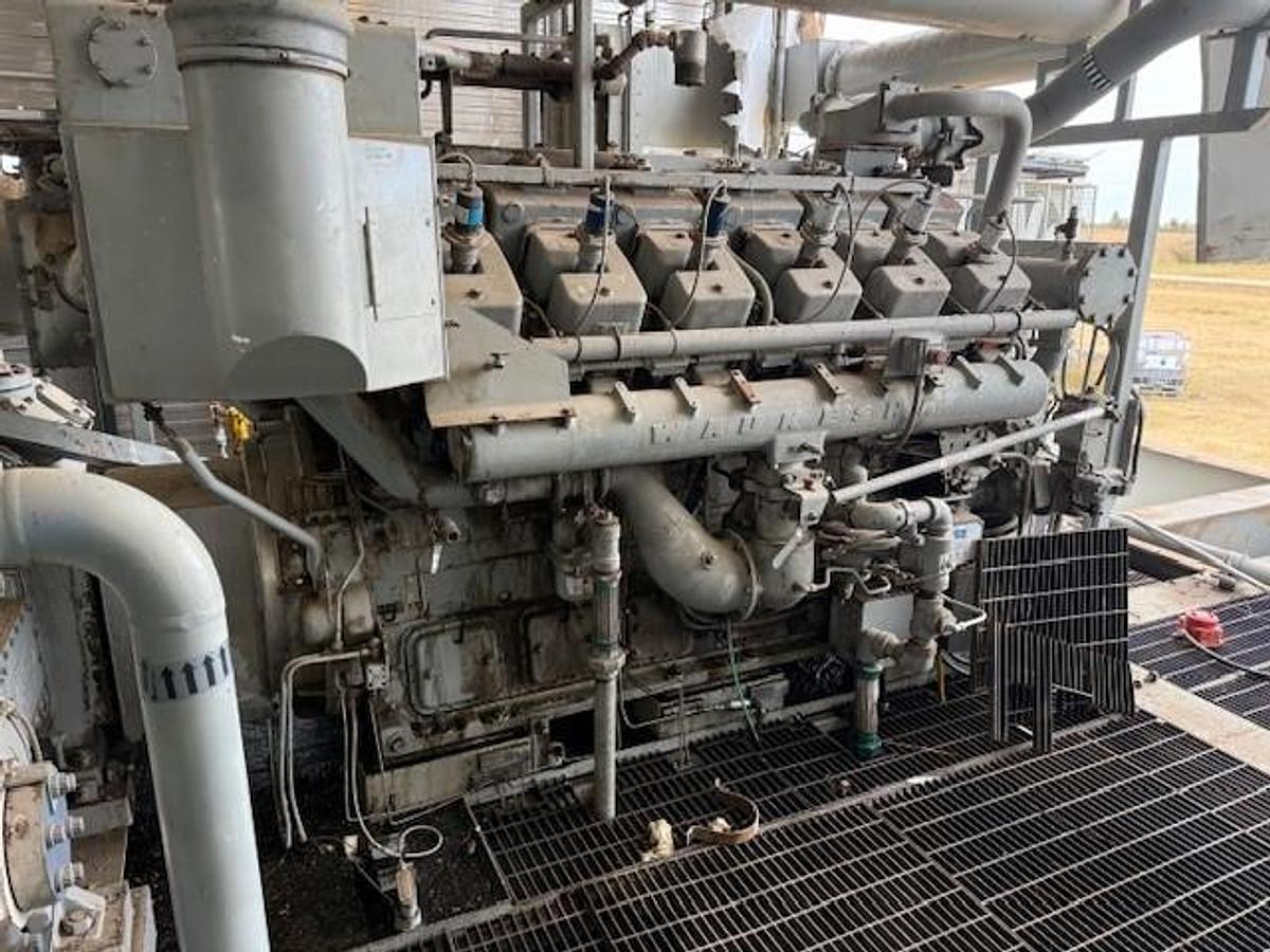 Used Waukesha Model L5790GL SN C-12498/3 Ariel Model JGK-4-3 Stage SN F-12035 Cylinder Sizes 14.125" x 13.625" x 9.125" x 6.25" Air-Ex Cooler Model 156EH 635,1315,1485