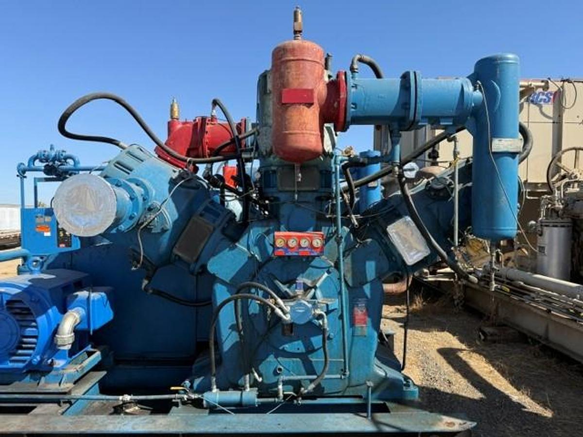 Used 300 HP / Bellis and Morcom WH28N-H3 Air Compressor SN 7779