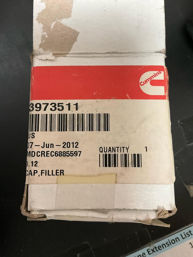Used Cummins Oil Cap PN: 3973511