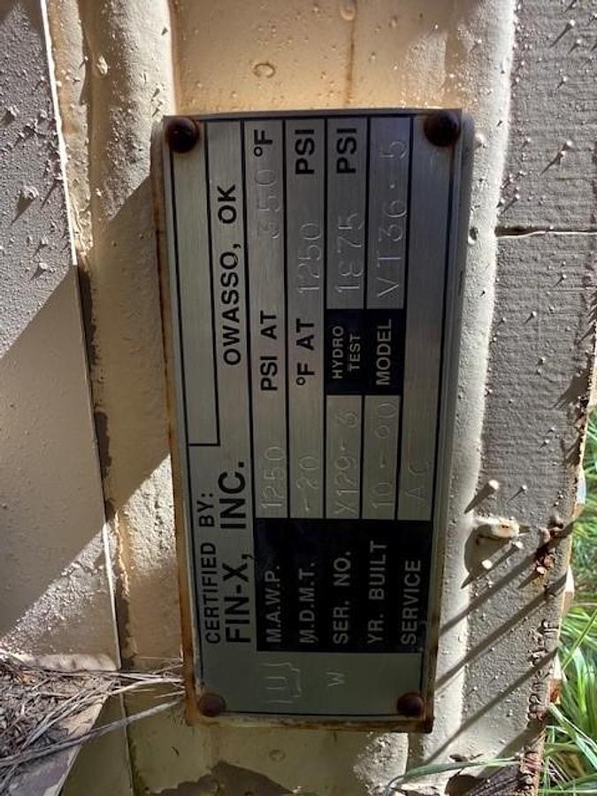 Used Fin-X two stage Cooler model VT36-5 SN X129