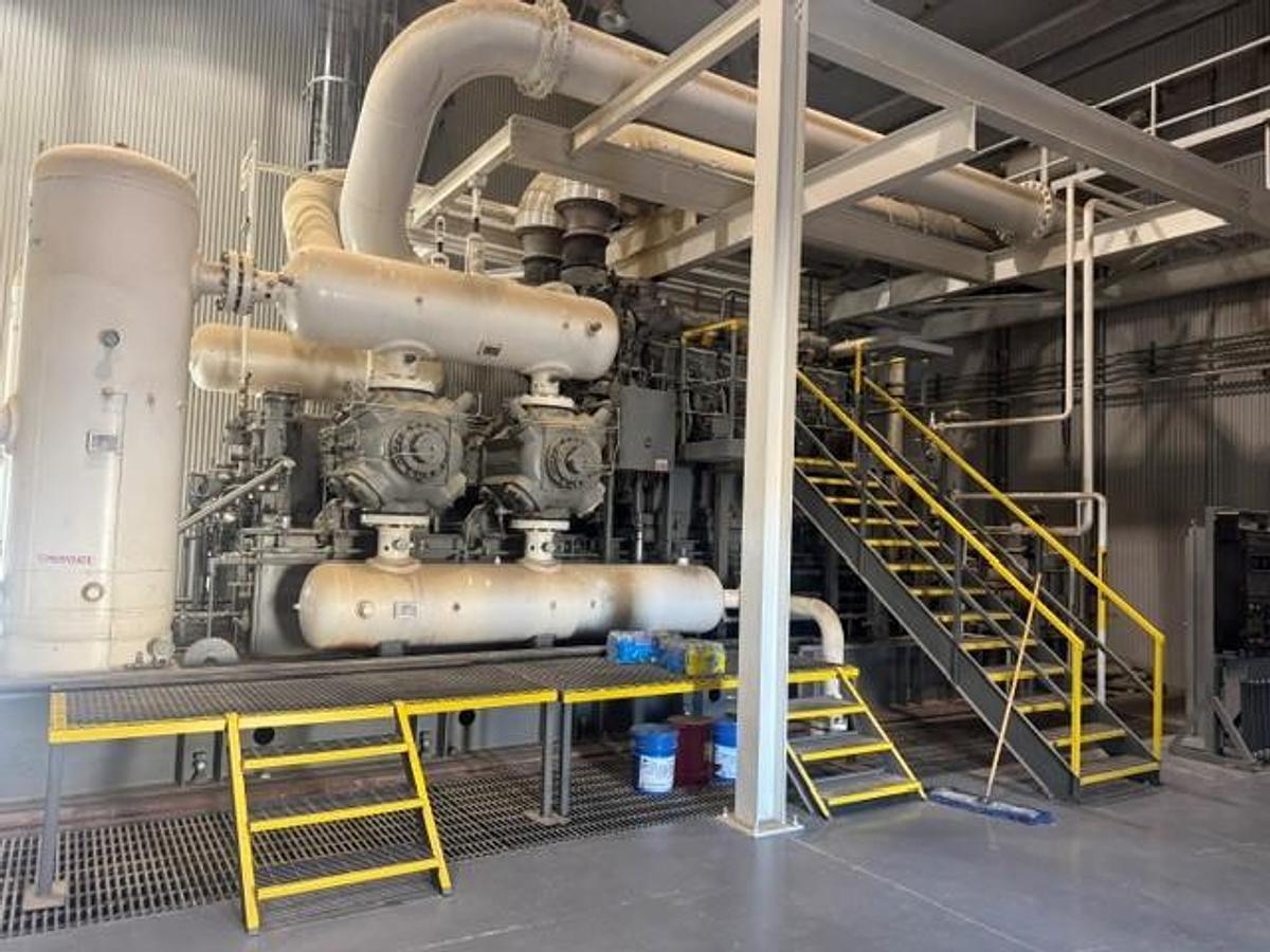 Used CAT G3612 A3 / Ariel JGD-4 Single Stage Compressor Package with (4) 11.375" DL Cylinders SN F-17126