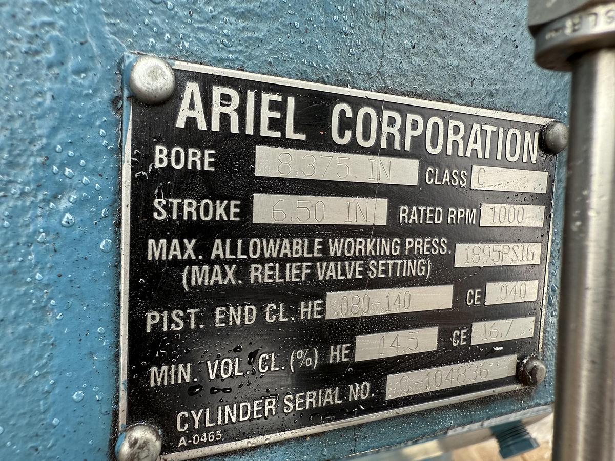 Ariel 8.375" JGC 1895 MAWP Cylinder SN: C-104836