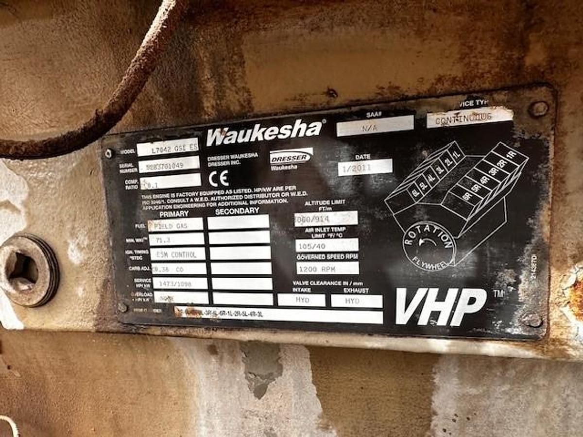 Used Quote: (4) Waukesha L7042GSI S4 ESM / Ariel JGK-4 Three Stage Compressor Packages Size 15.375" x 15.375" x 10.5" x 7.25" with 168EH Cooler