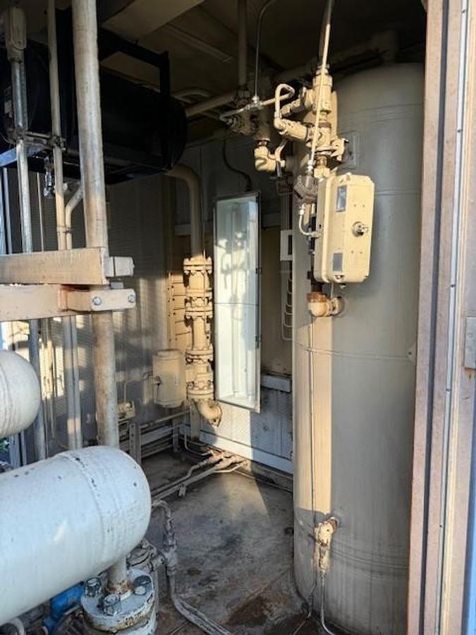 Used 600 HP / Ariel JGA-4 SN F-21749 Four Stage CNG Compressor Package Size 6.125” x 4.125” x 3.375” x 3.375” x 1.75” x 1.75” with ACE E721 Cooler