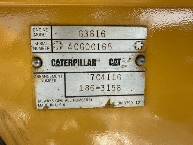 Used CAT G3616 Engine Block SN 4CG00168