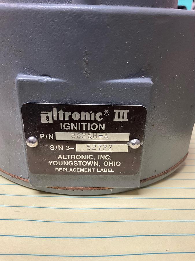 Used Altronic iii Ignition PN: 8B25H-A