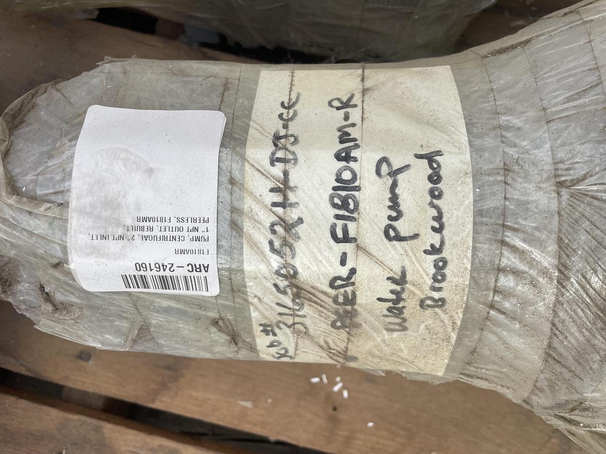 Refurbished Brookwood Centrifugal Water Pump, 2” inlet 1” outlet, peerless PN: F1810AMR 