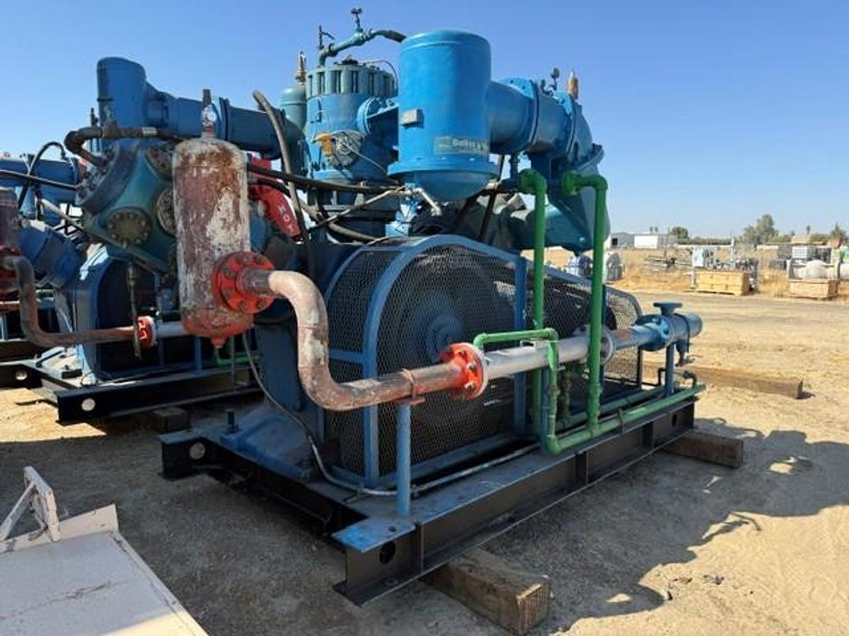 Used Bellis and Morcom 300 HP Air Compressor Model WH28H3N SN 7690