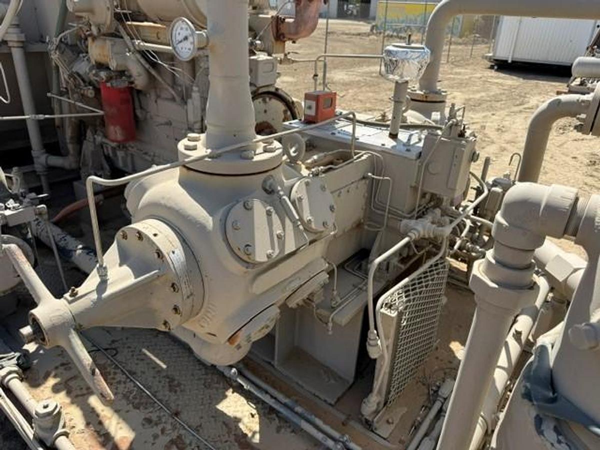 Used CAT G3306NA / Ariel JGP-2 Two Stage Compressor Package Size 7.5” x 4.75” with ACE J25 Cooler SN F-13929