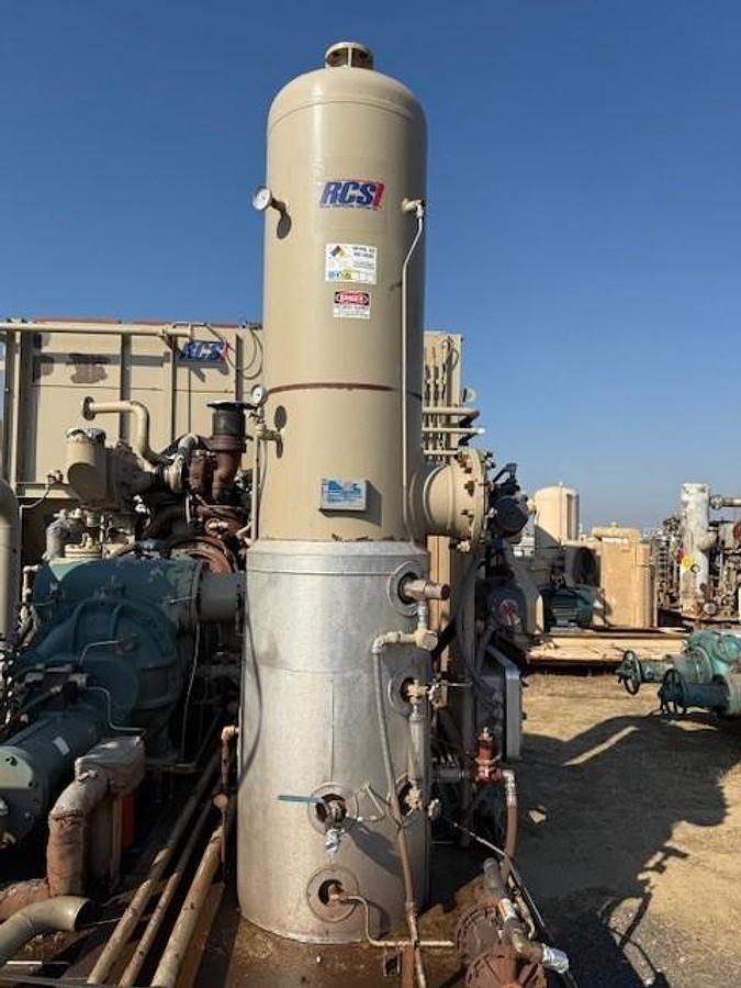 Used CAT G3412LE / Frick NGC300 Screw Compressor Package SN NGC3001297R