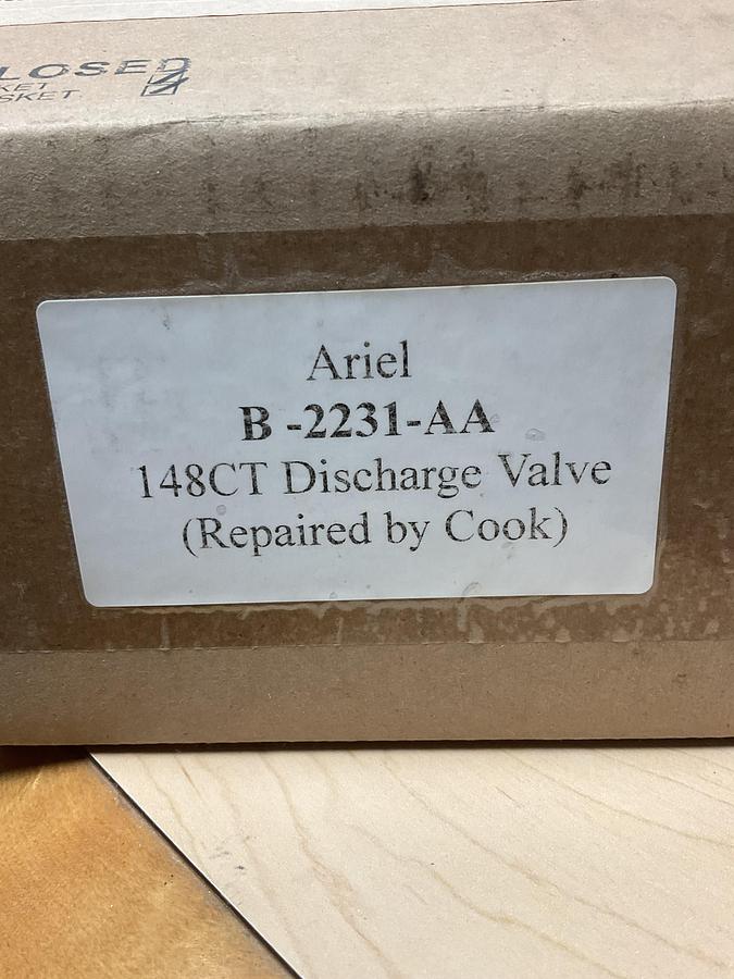 Refurbished Ariel Discharge Valve 148CT PN: B-2231-AA