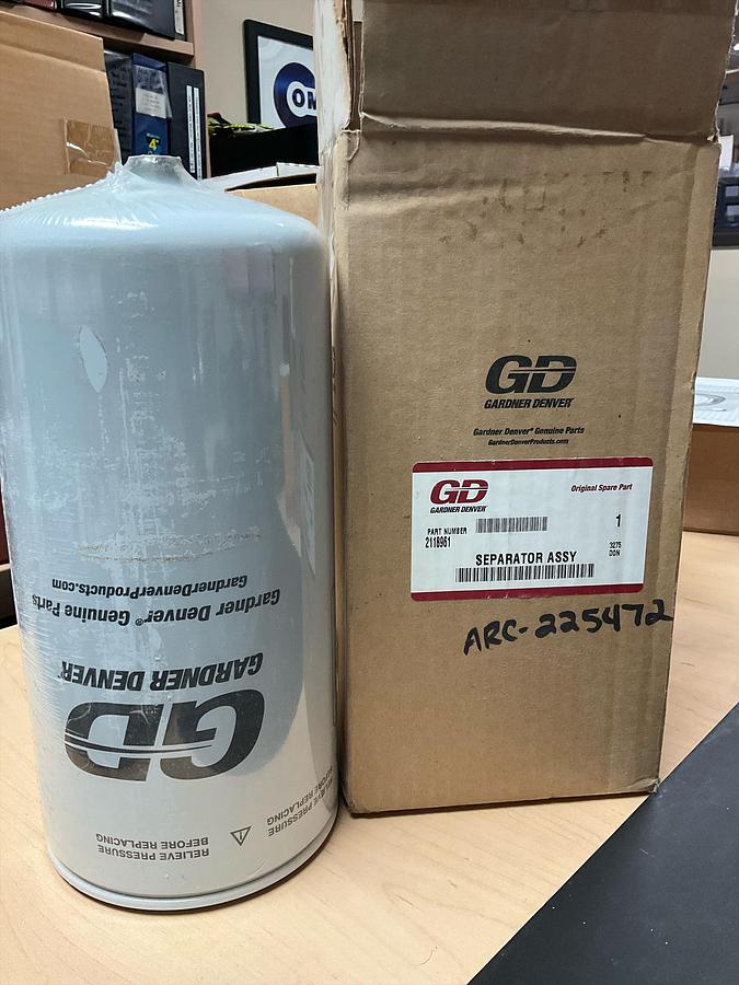 Gardner Denver Oil Filter PN : 2118961