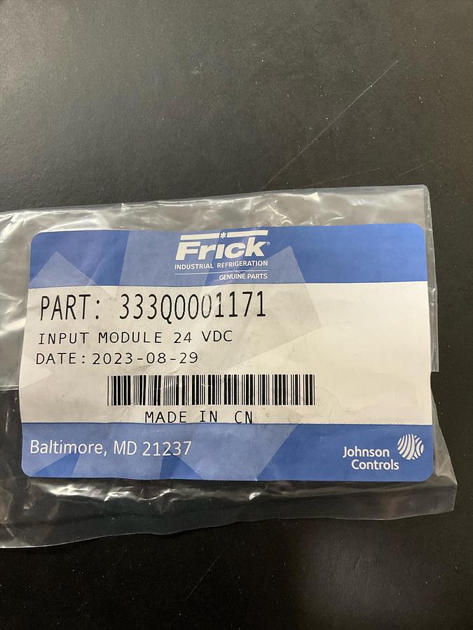 FRICK INPUT MODULE 24 VDC PN: 333Q0001171