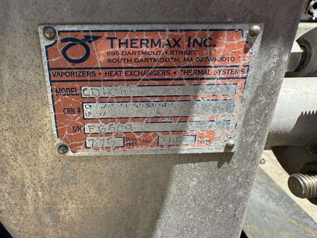Used Thermax Inc Vaporizer SN F6509