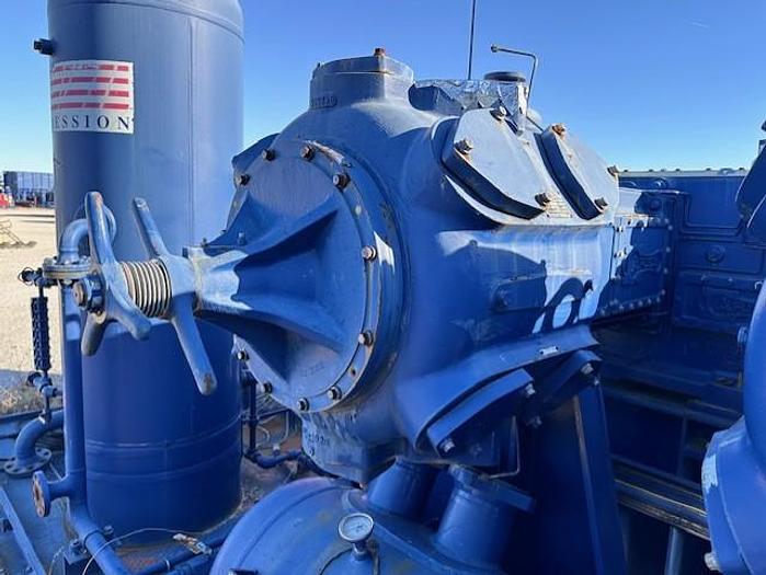 Used Ariel JGE-4 SN F-23606 / Waukesha F3524GSI (no engine) Three Stage Compressor Package Size 17.25” x 17.25” x 13.5” x 9.625” with ACE J144 Cooler