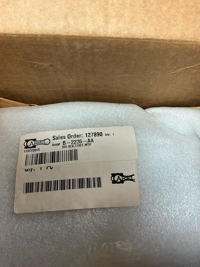 ARIEL DIS VLV,179CT,MTX PN: B-2235-AA
