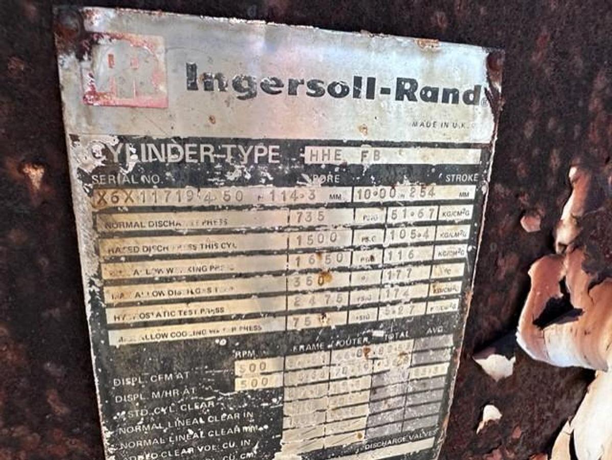 Used Ingersoll Rand 4HHE-FB-3-1 Compressor Frames XXH2639