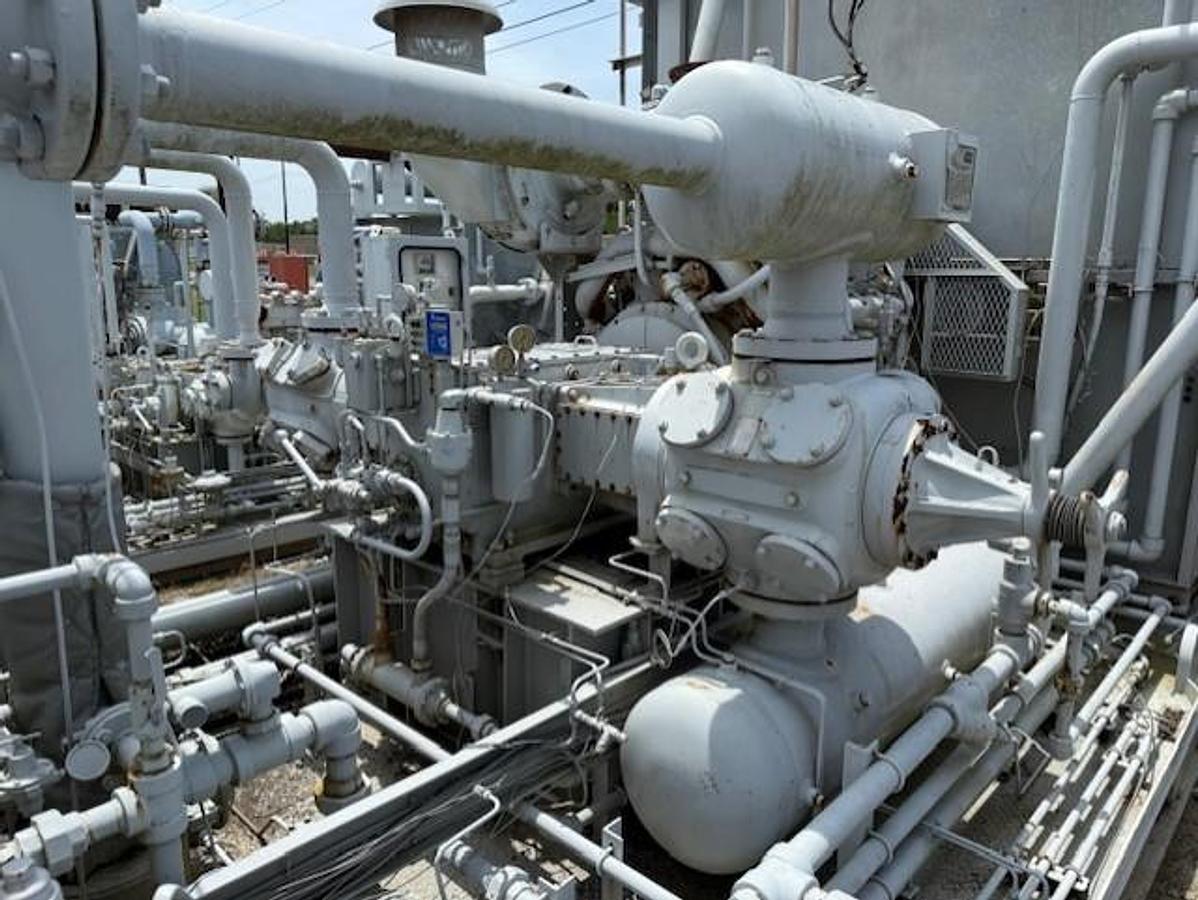 Cat G3408TA SN 6NB04803 / Ariel JGJ-2 SN F-29256 Three Stage Compressor Package Size 9.75” x 6.375” x 3.875” with 84BEH Cooler 