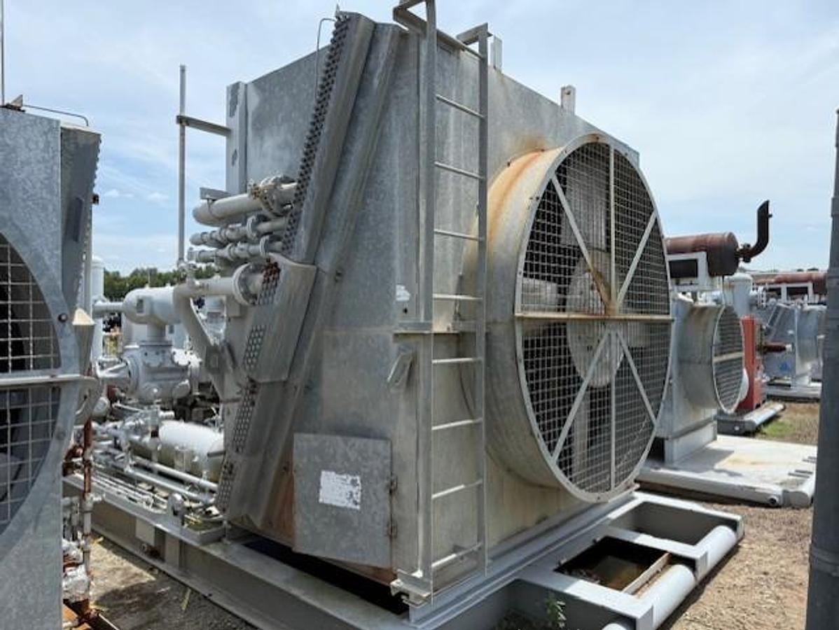 Cat G3408TA SN 6NB04803 / Ariel JGJ-2 SN F-29256 Three Stage Compressor Package Size 9.75” x 6.375” x 3.875” with 84BEH Cooler 