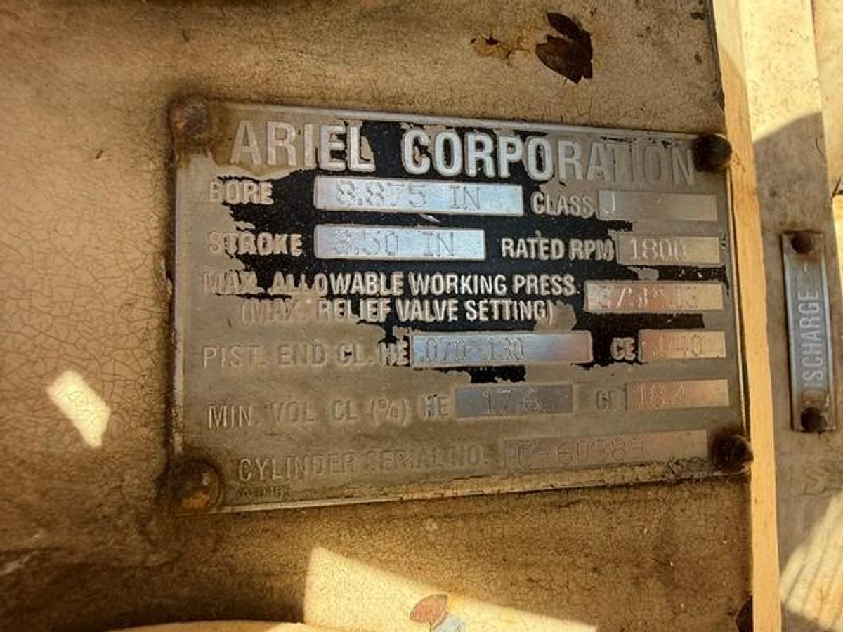 Used Ariel 8.875” JGJ 375 # Cylinder SN C-60389