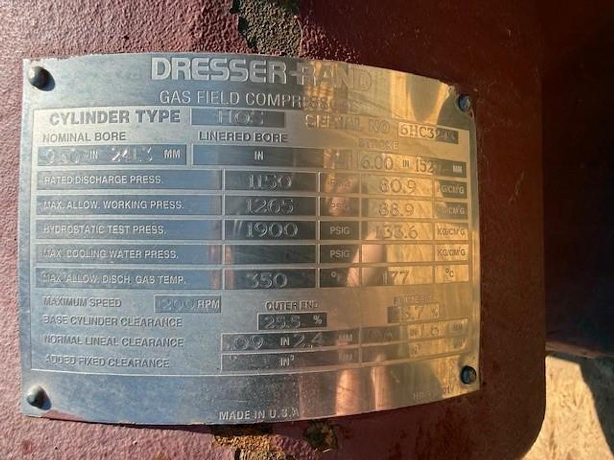 Used Ingersoll Rand 9.5” HOS 1265 # Cylinder Barrel only SN 6HC3243