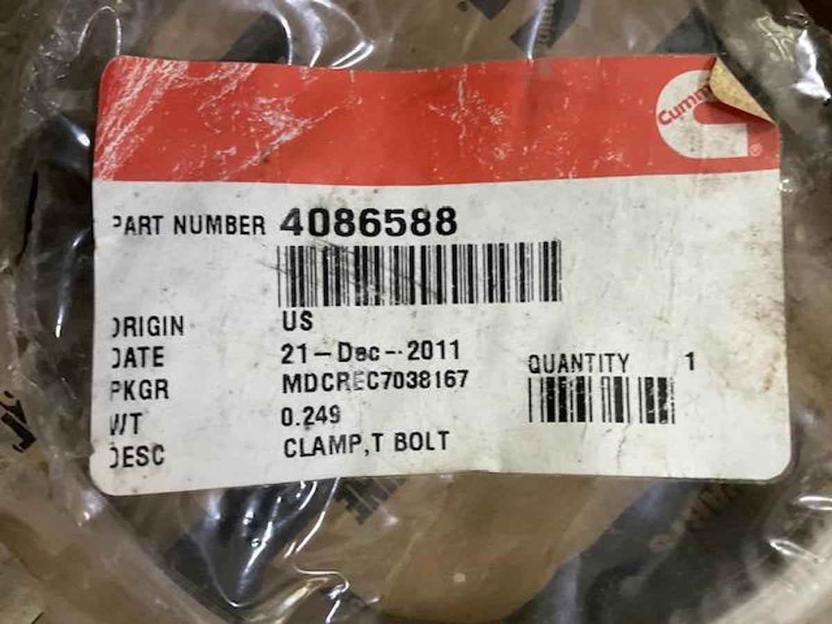 Cummins T Bolt Clamp PN 4086588
