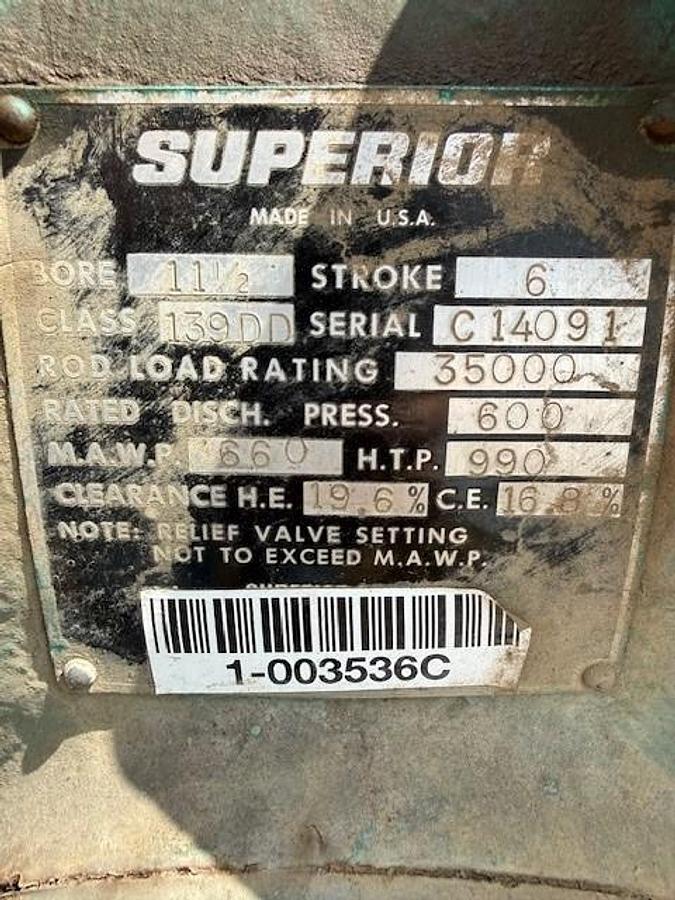 Used White Superior MW-64 11.5” x 7.75” 6.5” x Blank