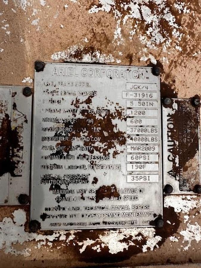 Used Quote: (4) Waukesha L7042GSI S4 ESM / Ariel JGK-4 Three Stage Compressor Packages Size 15.375" x 15.375" x 10.5" x 7.25" with 168EH Cooler