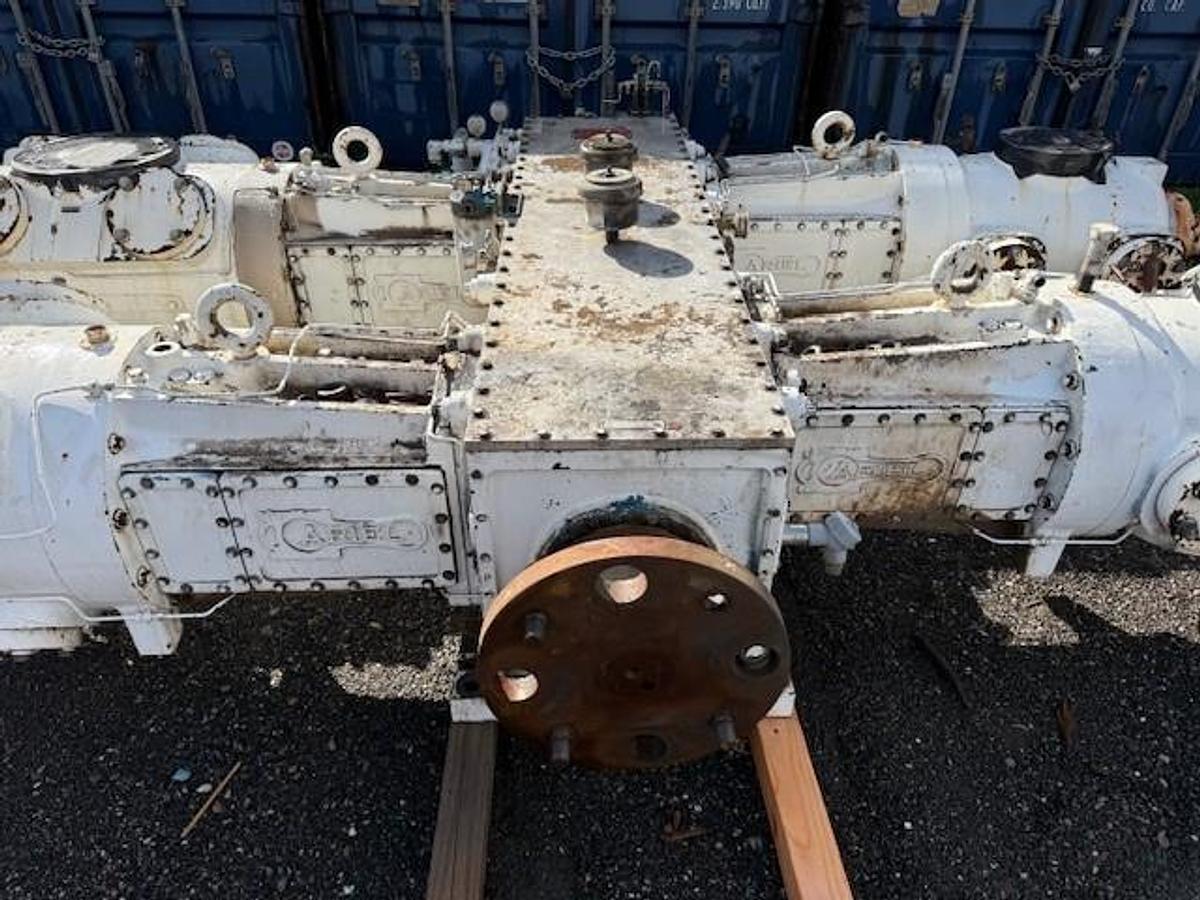 Used Ariel JGK-4 Compressor Frame SN F-37234 with (2) 11” x (2) 6.25” JGK Cylinders 