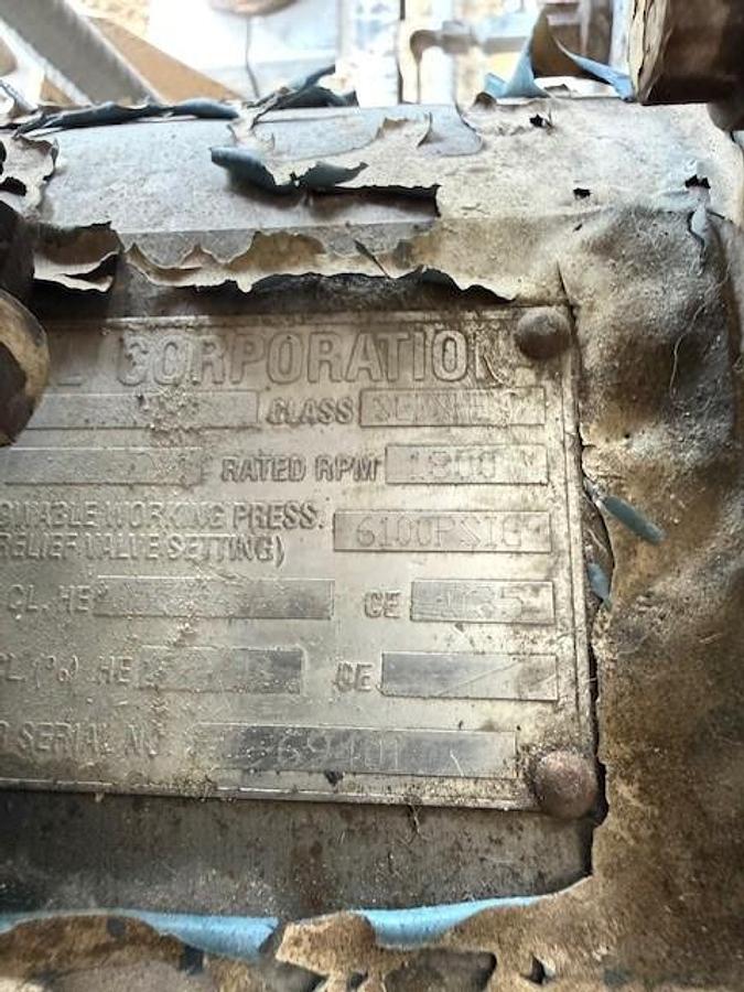 Used 600 HP / Ariel JGA-4 SN F 21750 Four Stage CNG Compressor Package Size 6.125” x 4.125” x 3.375” x 3.375” x 1.75” x 1.75” with ACE E721 Cooler