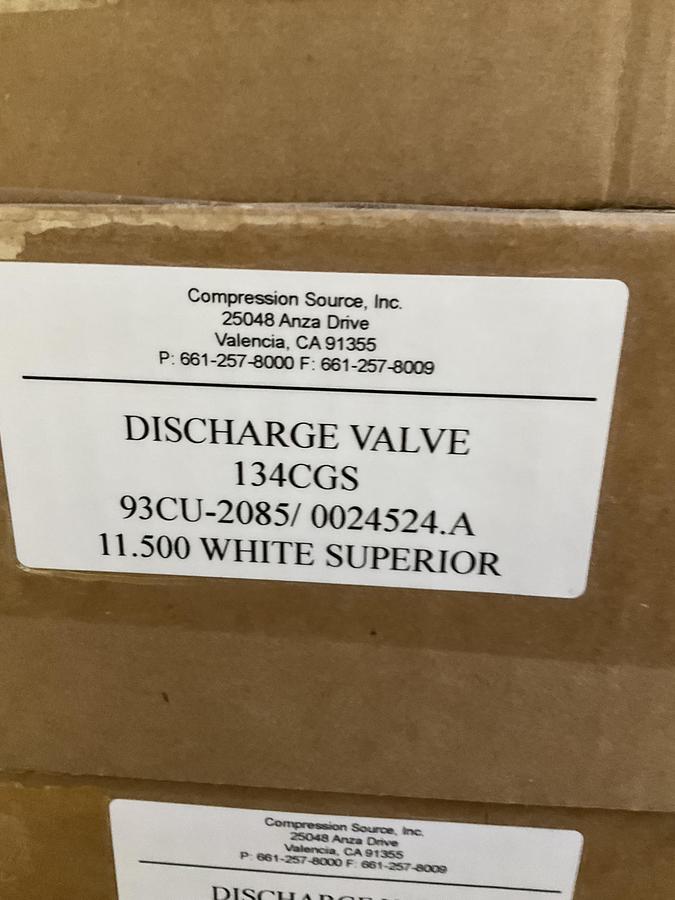 Rebuilt White Superior Discharge Valve 134CGS 11.500 PN:93CU-2085/0024524A