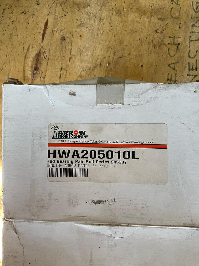 Arrow Rod Bearing pair Rod PN: HWA205010L