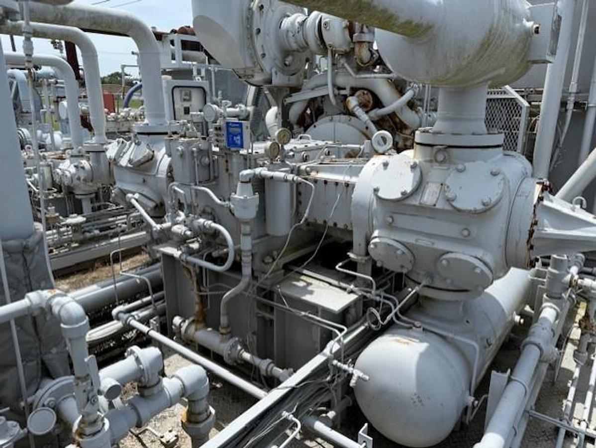 Cat G3408TA SN 6NB04803 / Ariel JGJ-2 SN F-29256 Three Stage Compressor Package Size 9.75” x 6.375” x 3.875” with 84BEH Cooler 