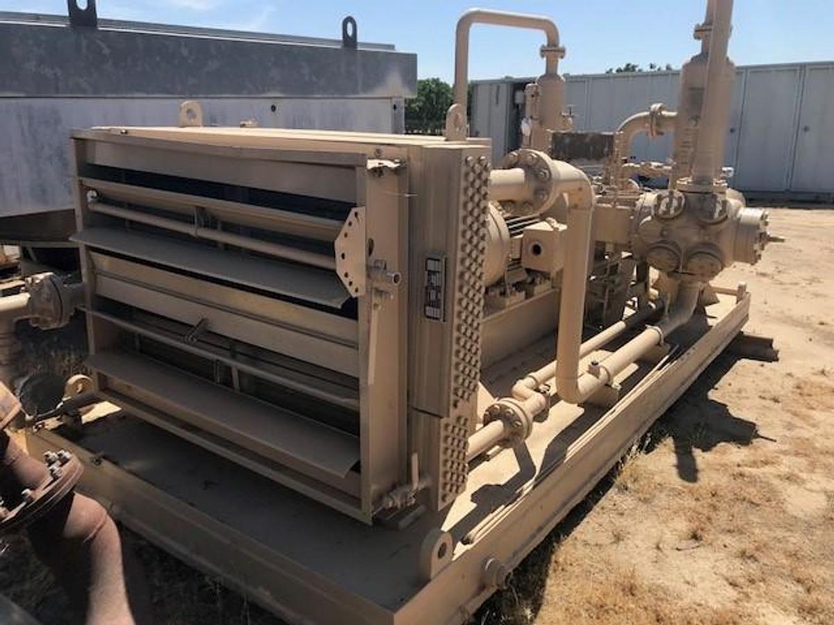 Used 75 HP / Gemini Compressor Model FE332D-2 Two Stage Cylinder Size 6 3/4” x 5 1/2"