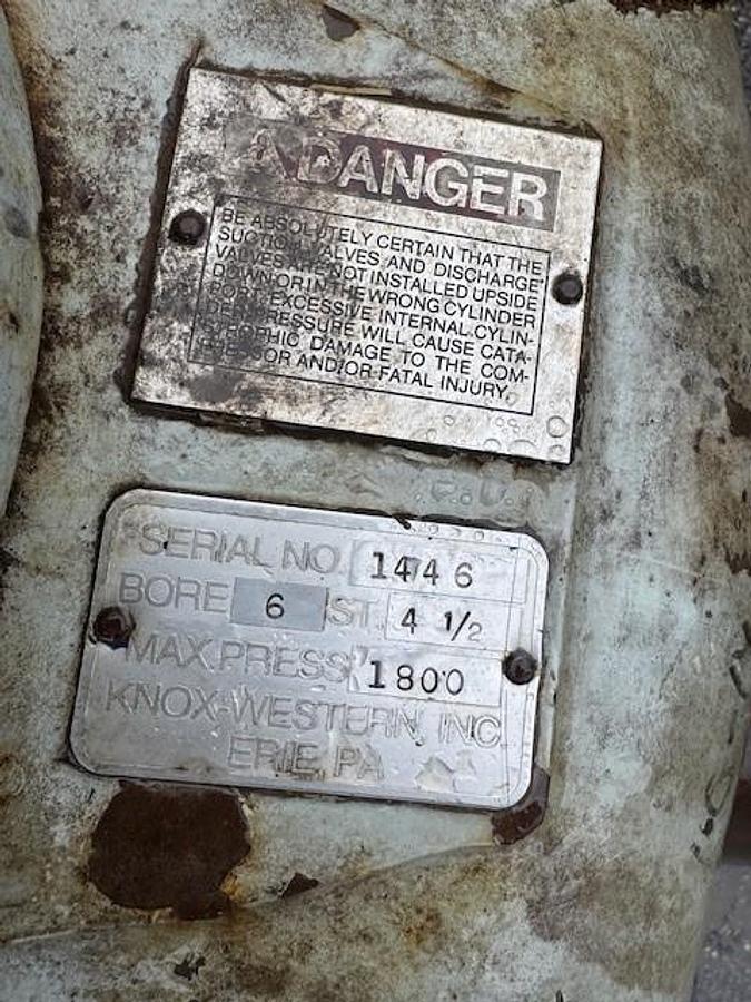 Used Knox Western Gas Compressors Model 6245