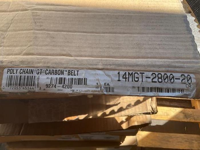 Used Gates Poly Chain GT Carbon Belt PN 14MGT-2800-20