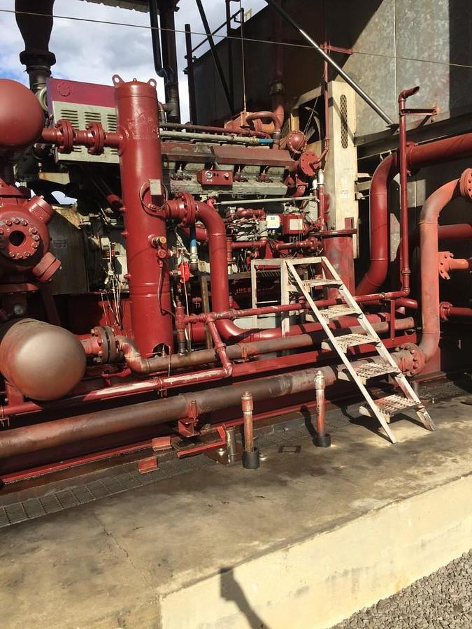 Used Waukesha L7042GSI / JGK-4 Three Stage 17.875" x 17.875" x 12.5" x 7.25" with 156VCIB Cooler