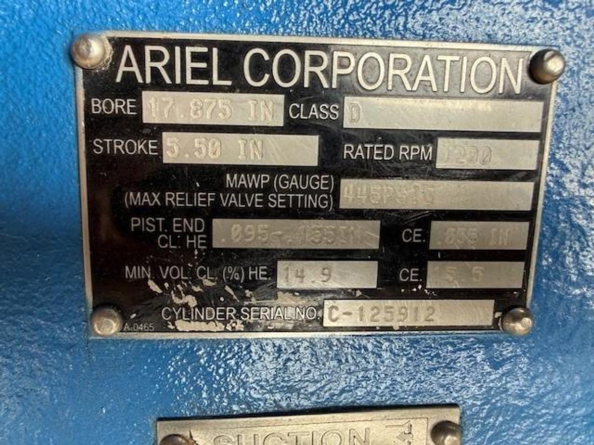 Used Ariel 17.875” JGD 445 # Cylinder SN C-125912
