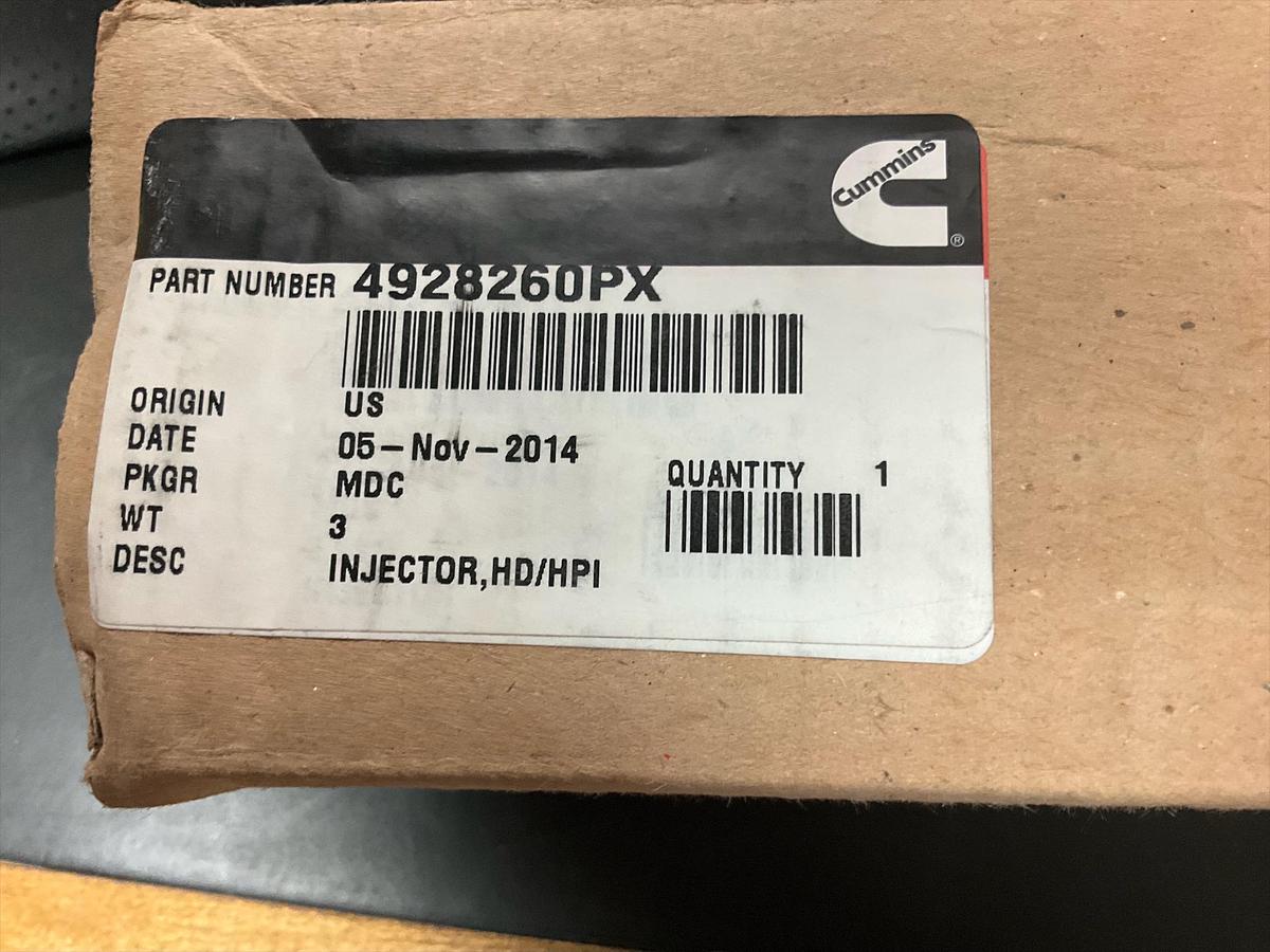 Cummins injector HD/HPI  PN: 4928260PX