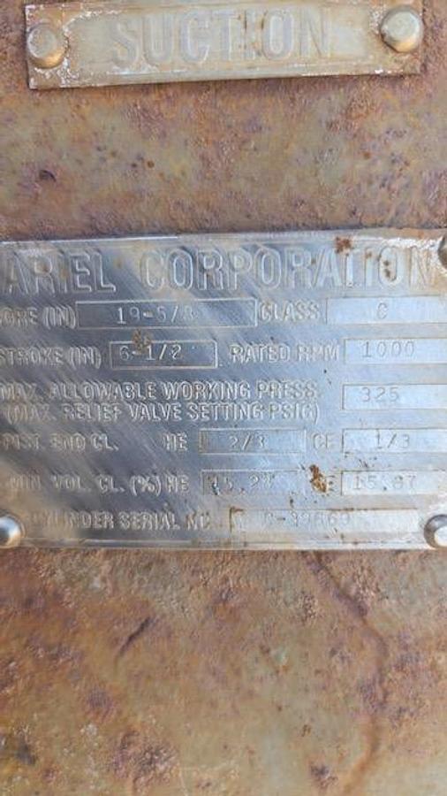 Used Ariel Cylinder 19.625 #325 JGC-4 Class C SN: C-39669