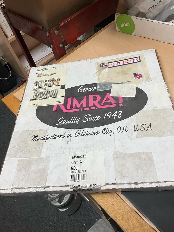 Kimray RDJ Repair Kit, 6" Series G Regulator, G-D Pressure Regulator Repair Kit