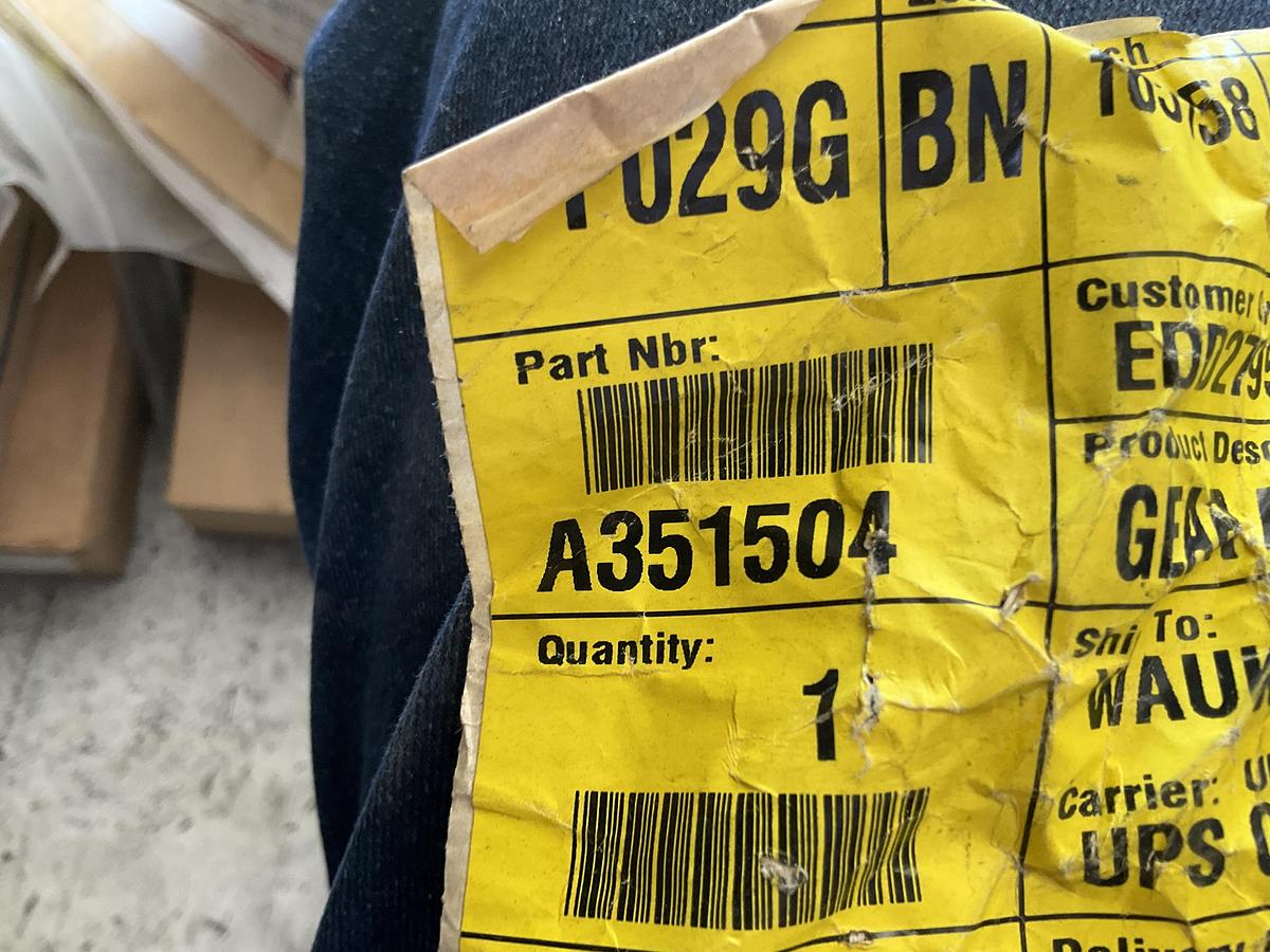 Waukesha Gear Assembly Woodward Governor PN: A351504