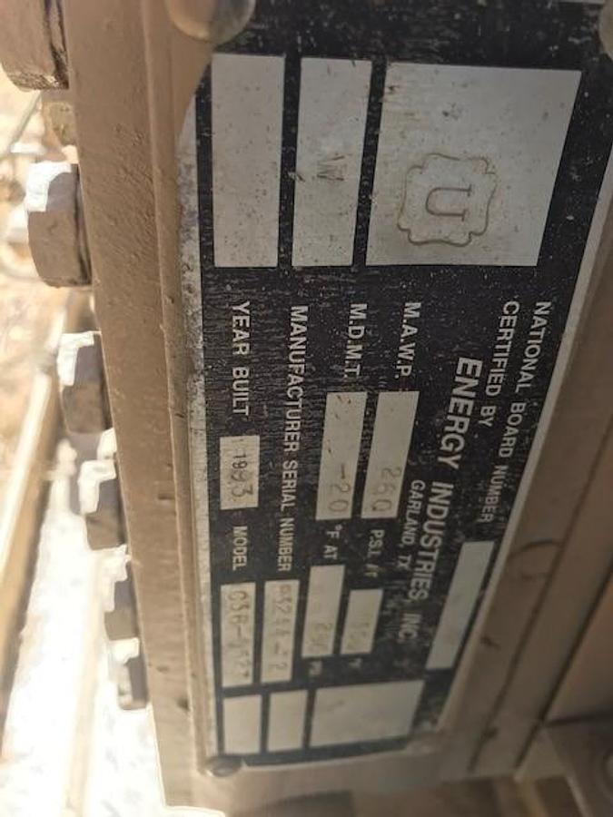 Used 75 HP / Gemini Compressor Model FE332D-2 Two Stage Cylinder Size 6 3/4” x 5 1/2"